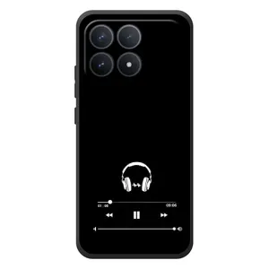 Чохол з картинками на чорному фоні для Xiaomi Poco F8 Pro (Плеєр)