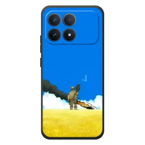 Чехлы на военную тематику для Xiaomi Poco F8 Pro (Попадание)