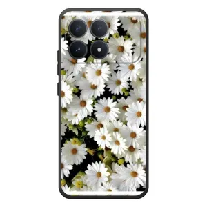 Чехол с ромашками на Xiaomi Poco F8 Pro (Рамка в ромашках)