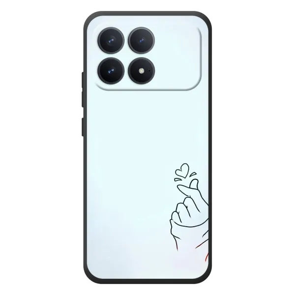 Чехол с рисунком «Сердце на голубом» для Xiaomi Poco F8 Pro Чехол с рисунком «Сердце на голубом» для Xiaomi Poco F8 Pro