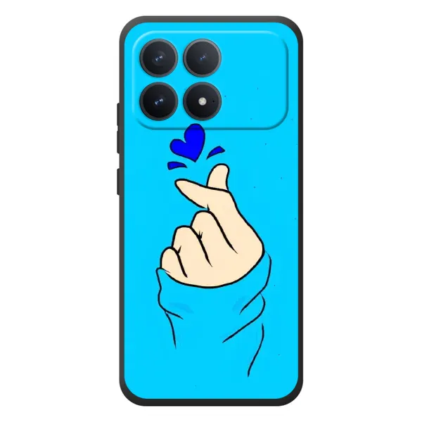 Чехол с рисунком «Сердце на синем» для Xiaomi Poco F8 Pro Чехол с рисунком «Сердце на синем» для Xiaomi Poco F8 Pro