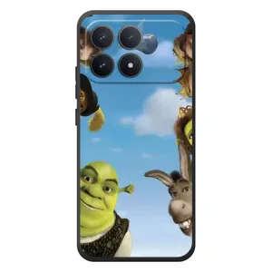Печатный чехол с принтом Шрек для Xiaomi Poco F8 Pro (Герои Шрек)