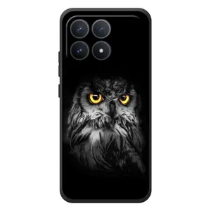 Чохли з принтом СОВИ для Xiaomi Poco F8 Pro (Сова на чорному)