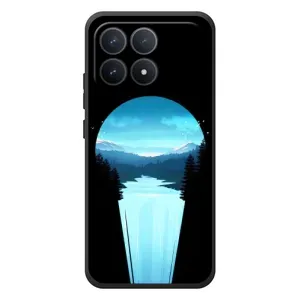 Летний Чехол на Xiaomi Poco F8 Pro (Синий Водопад)
