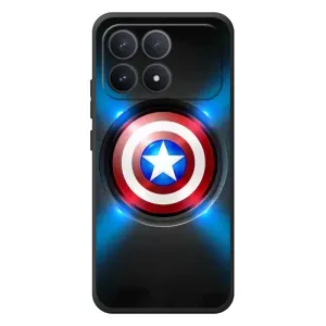 Чохол с Щітом Капітана Америки на Xiaomi Poco F8 Pro (Яскраий Щит Капітана)