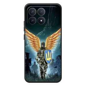 Патриотический Чехол для Xiaomi Poco F8 Pro (ЗСУ з крильями)