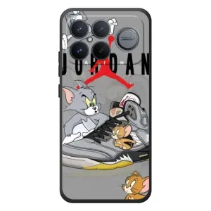 Силиконовый Чехол Nike Air Jordan на Xiaomi Poco F8 Альфа (Air Jordan)