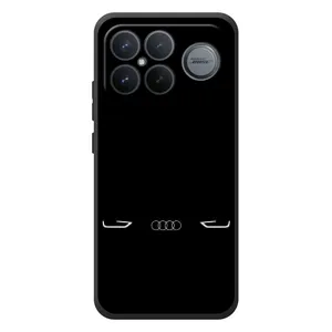 Силиконовый бампер с картинкой машины на Xiaomi Poco F8 Ultra (Силует Audi)