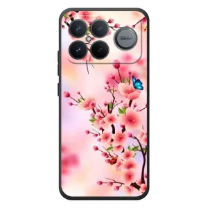 Чехол с принтом САКУРЫ на Xiaomi Poco F8 Ultra (Бабочки на сакуре)