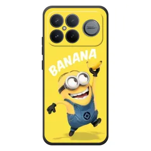 Мультяшный принт на Чехол для Xiaomi Poco F8 Альфа (Banana)