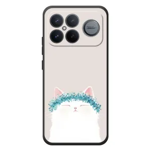 Чехол на тематику: Коты для Xiaomi Poco F8 Ultra (Белый котик)