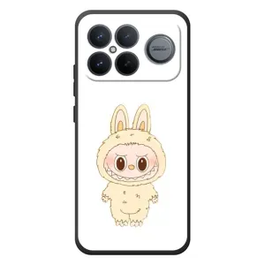 Чехол с принтом Лабубу для Xiaomi Poco F8 Ultra (Бежевый Лабубу)