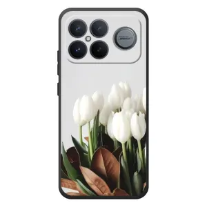 Чехлы с картинкой (Тюльпаны) на Xiaomi Poco F8 Альфа (Букет тюльпанов)
