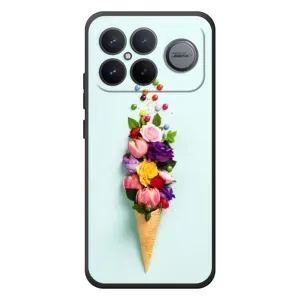 Чехлы с тематикой "ЦВЕТЫ" на Xiaomi Poco F8 Ultra (Цветок-мороженное)