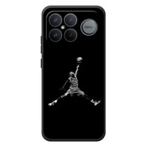 Силиконовый Чехол Nike Air Jordan на Xiaomi Poco F8 Альфа (Джордан)