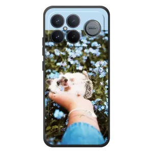 Чехлы с изображением разных животных для Xiaomi Poco F8 Ultra (Ежик на руках)