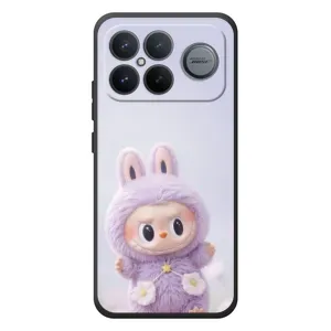 Чехол с принтом Лабубу для Xiaomi Poco F8 Ultra (Фиолетовый Лабубу)