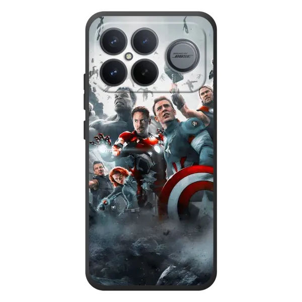 Чехол с рисунком «Команда марвел» для Xiaomi Poco F8 Ultra