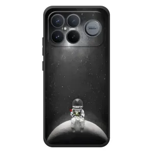 Силиконовый Чехол с принтом "Космонавты" на Xiaomi Poco F8 Ultra (Космонавт романтик)
