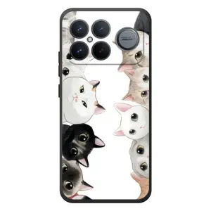 Силиконовый чехол с котиком для Xiaomi Poco F8 Ultra (Коты)