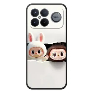 Чехол с принтом Лабубу для Xiaomi Poco F8 Ultra (Фигурки Labubu)