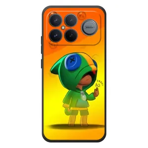 Чохол Бравл Старс для Xiaomi Poco F8 Ultra (LEON в кофті)