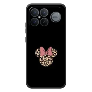 Чехол с леопардовым принтом на Xiaomi Poco F8 Ultra (Леопардовая Минни)