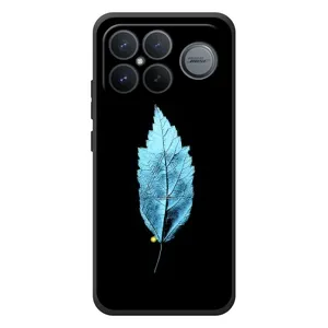 Чехол с картинками на черном фоне для Xiaomi Poco F8 Ultra (Листочек)