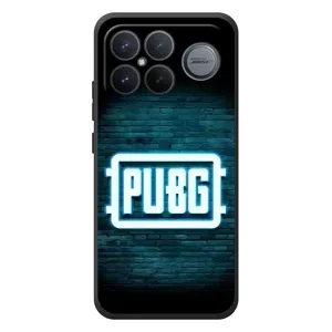 Чехол (TPU) с картинкой "Лого Пабг" на Xiaomi Poco F8 Альфа (Лого PUBG)