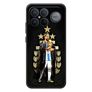 Чехлы Лео Месси Аргентина для Xiaomi Poco F8 Ultra (Месси король)