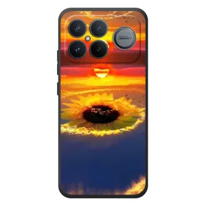 Чехлы с картинкой Подсолнухов для Xiaomi Poco F8 Альфа (Небо подсолнух)