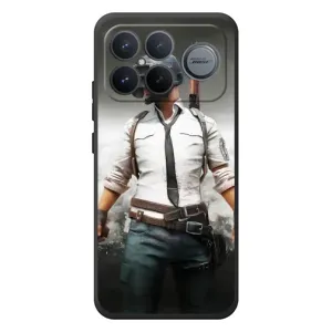 Силиконовый чехол с картинкой "Герой Pubg" на Xiaomi Poco F8 Ultra (Пабг)