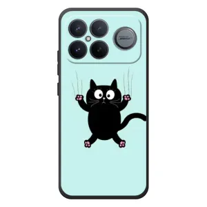 Силиконовый чехол с котиком для Xiaomi Poco F8 Ultra (Падающий кот)