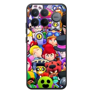 Силиконовый Чехол на Xiaomi Poco F8 Ultra с картинкой Brawl Stars (Персонажи)