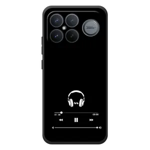 Чехол с картинками на черном фоне для Xiaomi Poco F8 Ultra (Плеер)