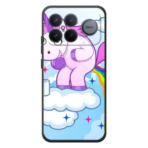 Чехол Unicorn на Xiaomi Poco F8 Ultra (Радуга единорожка)