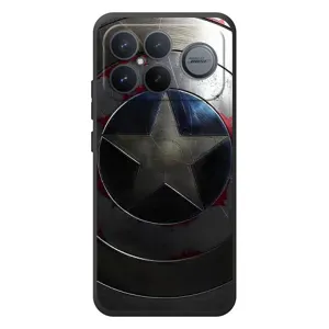 Чохол с Щітом Капітана Америки на Xiaomi Poco F8 Ultra (Ретро Щит Капітана)