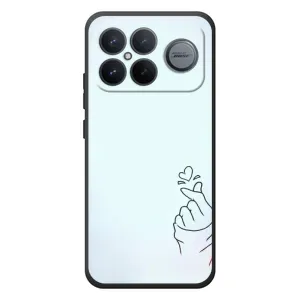Чехлы (Знак сердечка) на Xiaomi Poco F8 Ultra (Сердце на голубом)