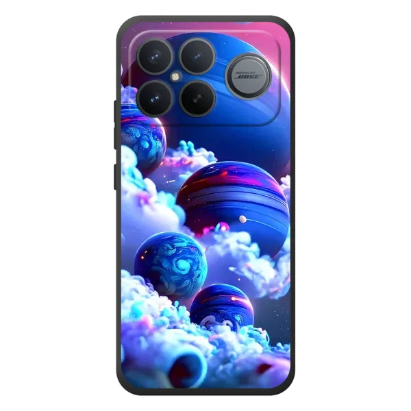 Чехол с рисунком «Синие планеты» для Xiaomi Poco F8 Ultra Чехол с рисунком «Синие планеты» для Xiaomi Poco F8 Ultra