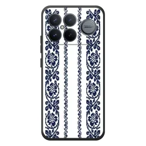 Силіконовый Чохол на Xiaomi Poco F8 Ultra з картинкой Вишиванки (Синя вишиванка)