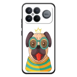 Бампер для Xiaomi Poco F8 Ultra с картинкой "Песики" (Собака Король)