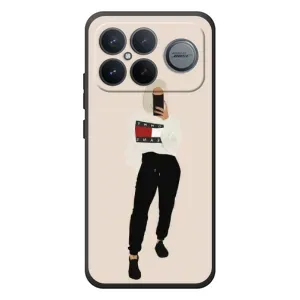 Силиконовый Чехол на Xiaomi Poco F8 Ultra с картинкой Стильных Девушек (Стильная)