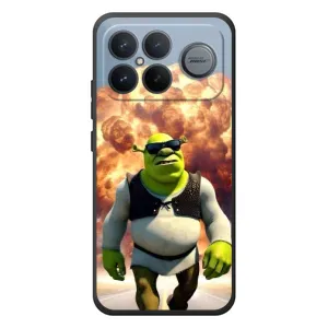 Печатный чехол с принтом Шрек для Xiaomi Poco F8 Ultra (Эпичный взрыв Шрек)