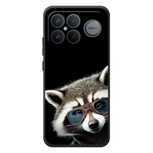 Силиконовый Чехол с Енотами на Xiaomi Poco F8 Ultra (Стильный Енот)