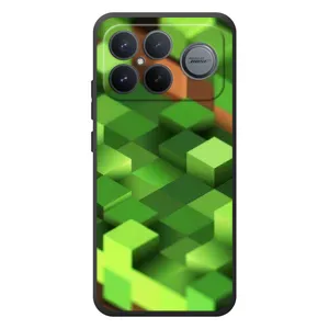Чехлы для Xiaomi Poco F8 Ultra (Персонажи Майн Крафт) (Текстура)