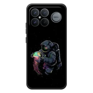Силиконовый Чехол с принтом "Космонавты" на Xiaomi Poco F8 Ultra (В руках земля)