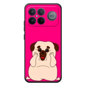 Чехол (ТПУ) Милые собачки для Xiaomi Poco F8 Ultra (Веселый Мопсик)