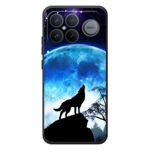 Чехол с Волком на Xiaomi Poco F8 Ultra (Воет на луну)