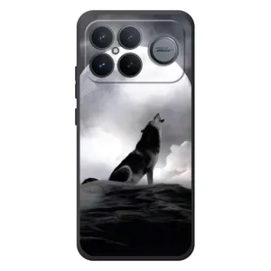 Чехол с Волком на Xiaomi Poco F8 Ultra (Волк и луна)