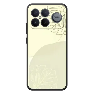 Чехол цветочный дизайн для Xiaomi Poco F8 Ultra (Зелёный фон)